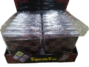 Etui Kort PU (20) "Chess patern" 12-p