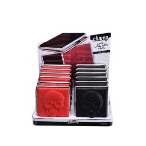 Etui Kort PU (20) "Red & Black Skulls" 12-p