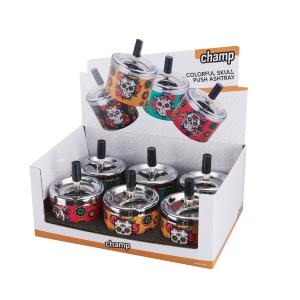 Askfat Metall Spin "Colorful Skulls" 6-p