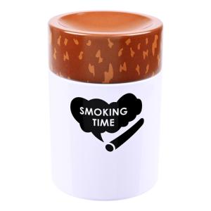 Askfat Metall 7,5cm "Smoking Time" 6-p