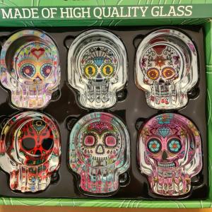Askfat Glas 7x10cm La Catrina 6-p