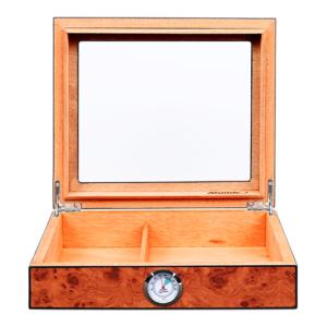 Humidor Ebony Glass Window