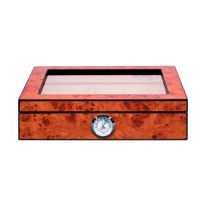 Humidor Ebony Glass Window