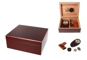 Humidor Germanus Wood Set Brown
