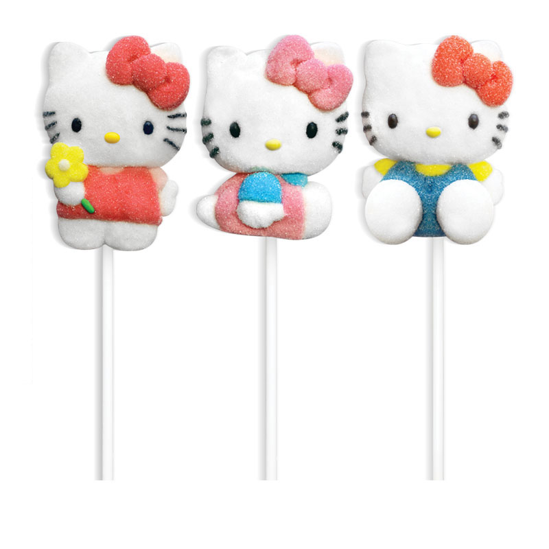Hello Kitty Marshmallow Lollipop 12-p