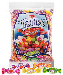 Troflex Fylld Fruktkola 800g 10-p