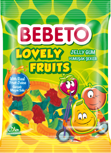 Bebeto Lovely Fruits 80g 12-p