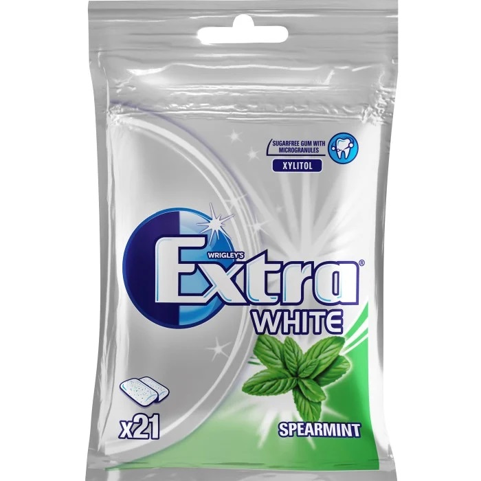 Extra White "Spearmint" påsar 30-p