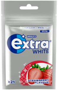 Extra White "Strawberry" påsar 30-p