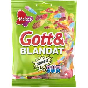 Malaco Gott&Blandat Supersur 130g 30-p