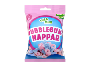 Sura Mini Bubblegumnappar 70g 18-p