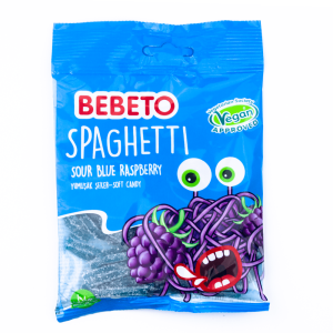 Bebeto Spaghetti Blue Raspberry 70g 12-p