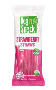 Veg'n Snack Strawberry Straws 170g 12-p