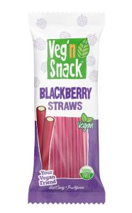 Veg'n Snack Blackberry Straws 170g 12-p