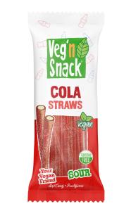 Veg'n Snack Cola Sour Straws 170g 12-p
