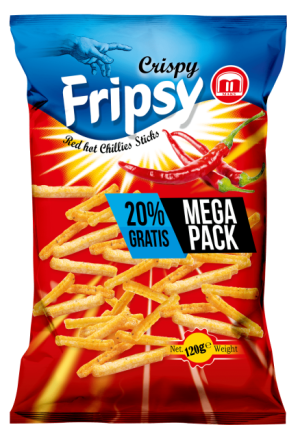 Fripsy Sticks Chili 120g x 12-p