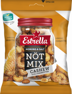 Estrella Nötmix Honung & Salt 175g 11-p