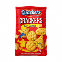 Quackers Crackers Cheese 80g 28-p