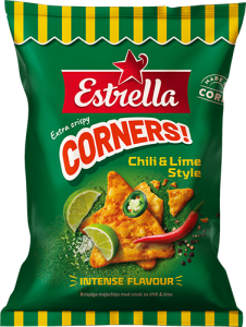 Estrella Corners Chili & Lime Style 160g 10-p