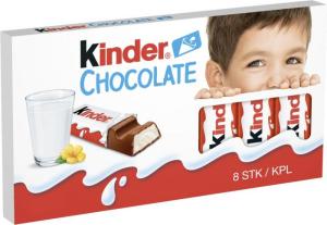 Kinder Chocolate 8pack 100g 10-p