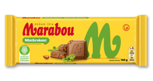 Marabou Mintkrokant 160g 15-p