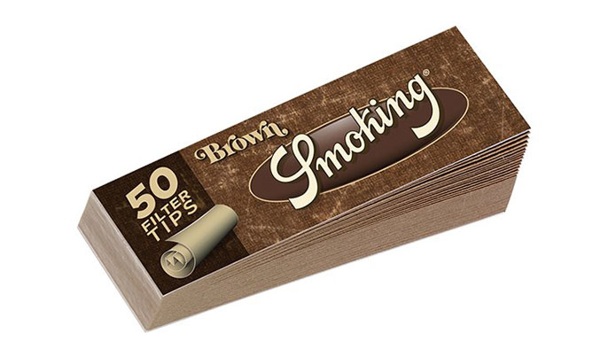 Smoking Filter Tips Medium Brown 50x 50-p