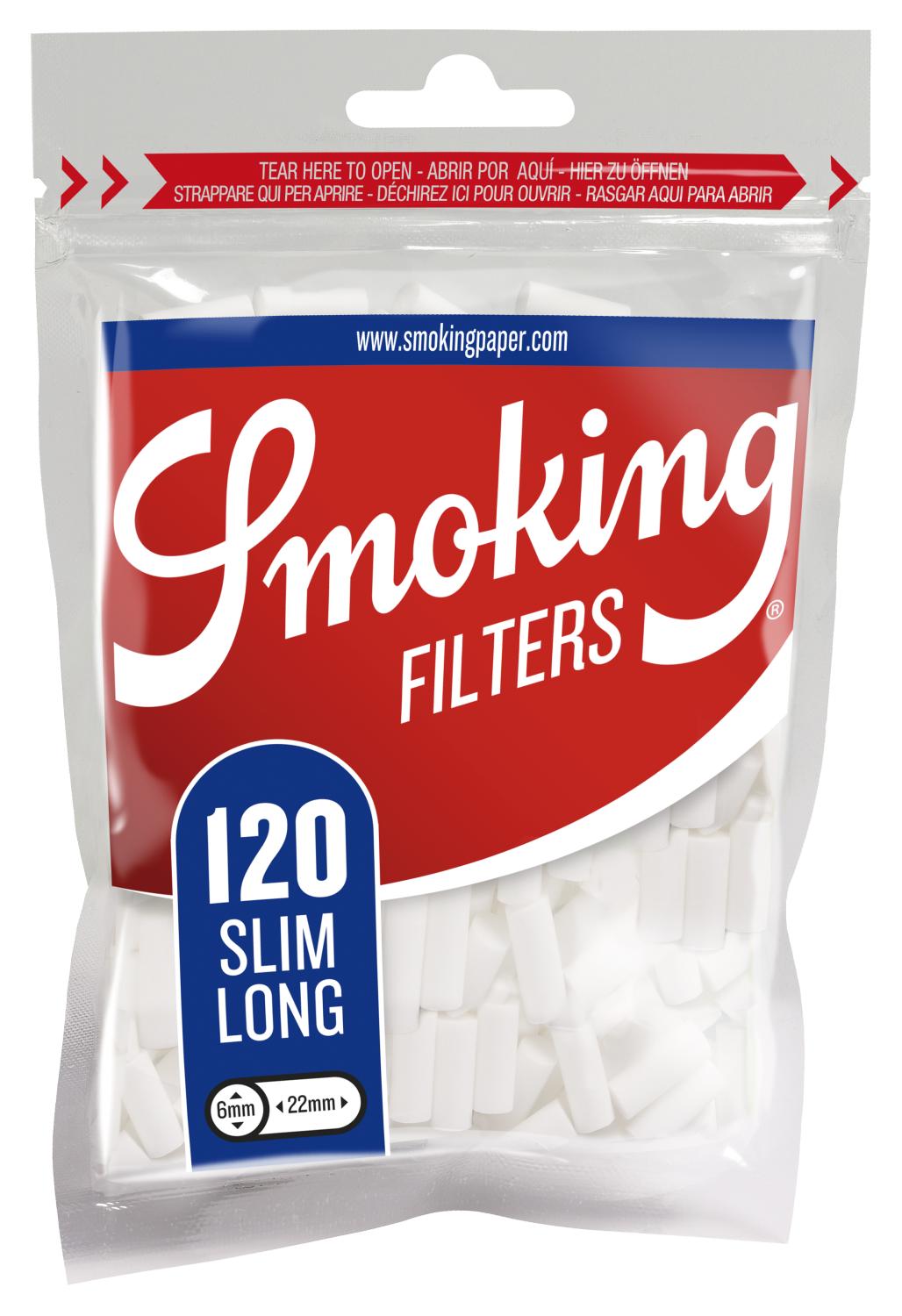 Smoking Filter Slim Long 120st 30-p