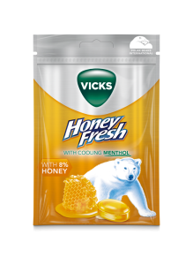 Vicks Honey Fresh Natural Menthol 72g 20-p