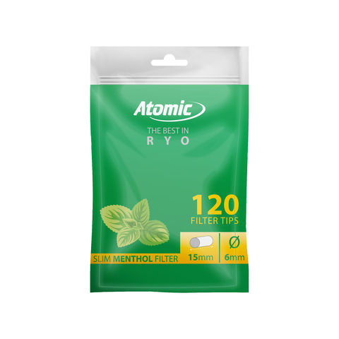 Filter Atomic Slim Menthol 120x 10-p
