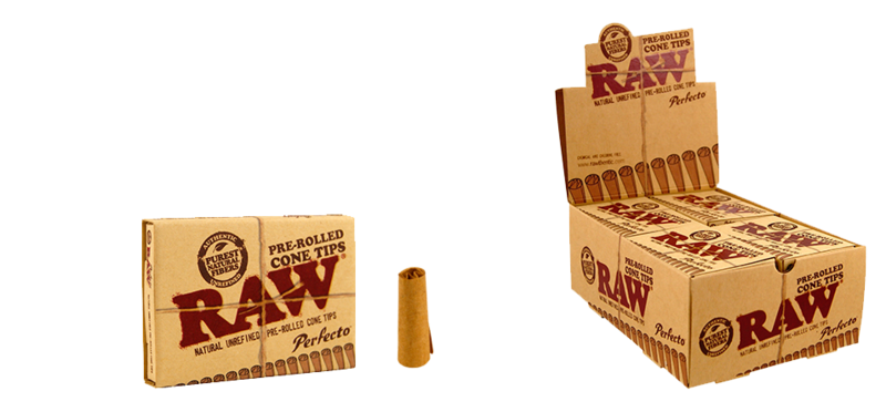 Raw Filter Pre-rolled Cone Tips 20-p