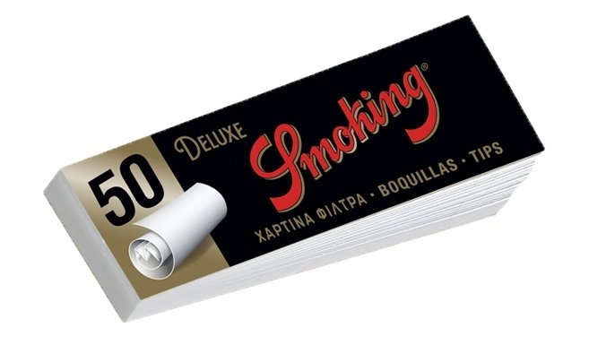 Smoking Filter Tips Medium Deluxe 50x 50-p