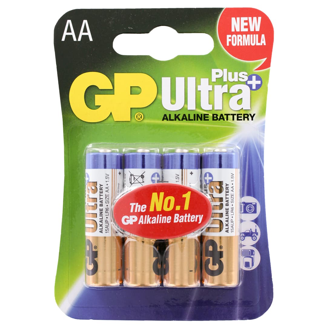 GP Ultra Plus 4-pack "AA" 10-p