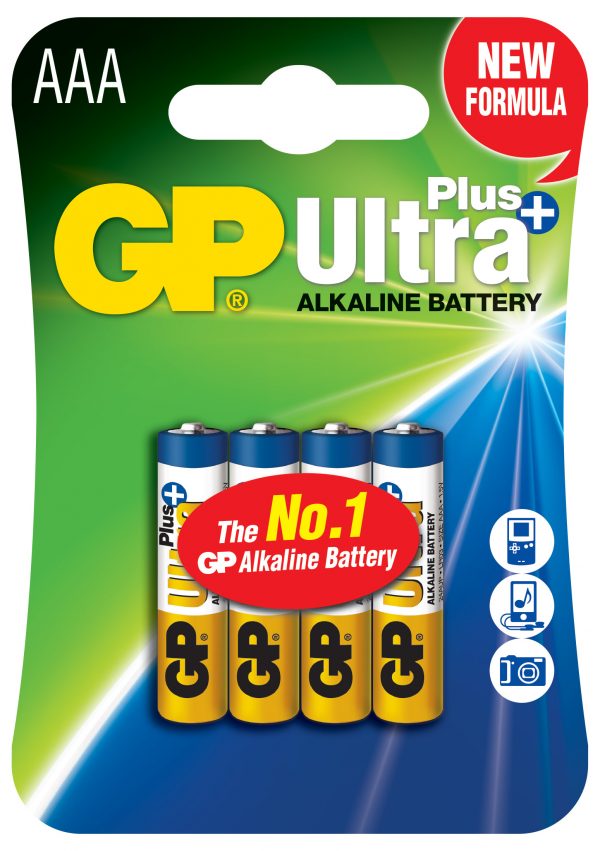 GP Ultra Plus 4-pack "AAA" 10-p