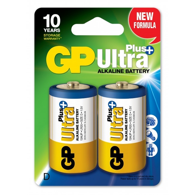 GP Ultra Plus 2-pack "D" 10-p *