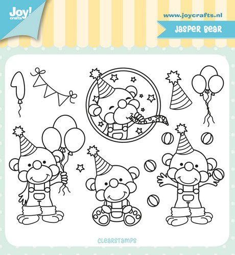 J - Clearstamp, jasper bear