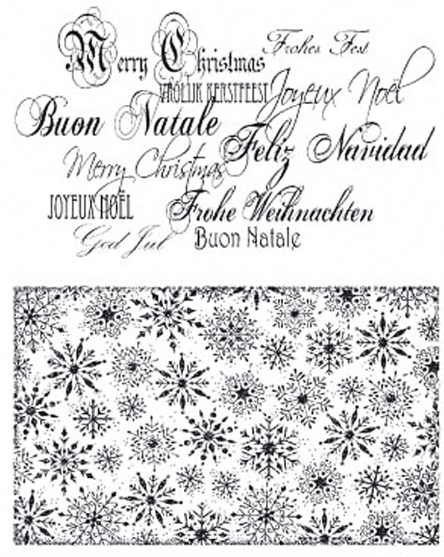 CC - Clearstamps Christmas bakgrounds & letters