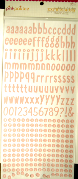 PP - Cardstocks alphabets stickers