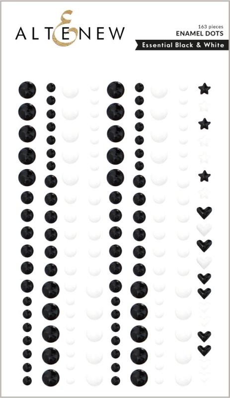 A-Enamel Dots, Black and White