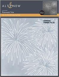 A - 3D Embossing folder, Firework Trio