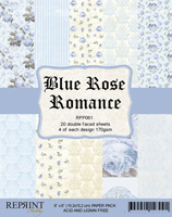 R - Blue Rose Romance 6"x6"