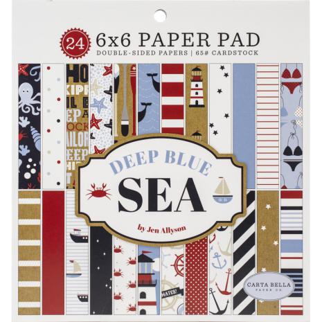 CB - Paper Pad 6x6, Deep blue sea