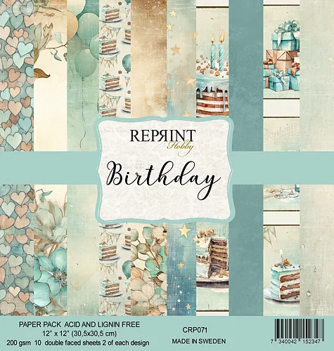 R - Birthday Collection Paperpack - 12x12