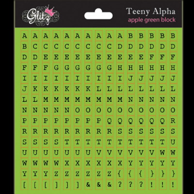 G - Teeny Alpha appel green block