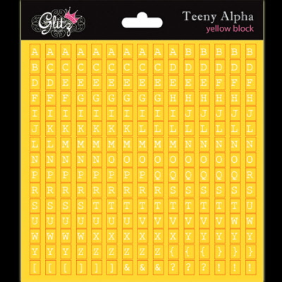 G - Teeny Alpha yellow block