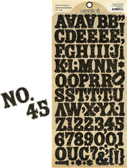 G45 - Alphabet stickers
