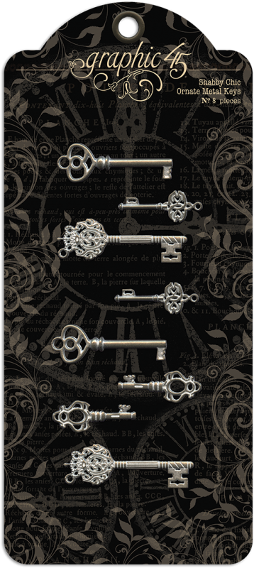 G45 - Chabby Chic Ornate Metal Keys