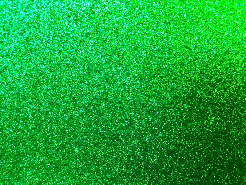 Glitter Dekorgummi - grön