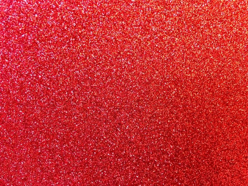Glitter Dekorgummi - röd