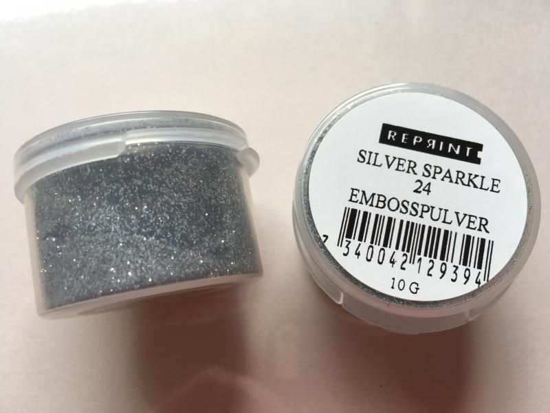 R - Embossingpulver Silver sparkle
