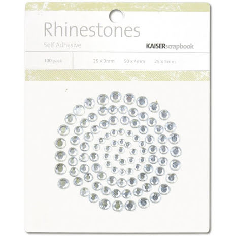 KC - Rhinestones, klar/silver